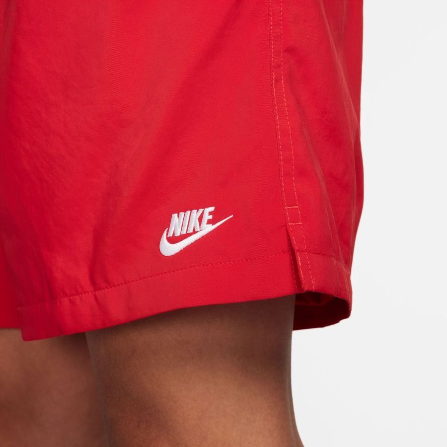 Nike Short Club Woven Flow - Rouge/Blanc