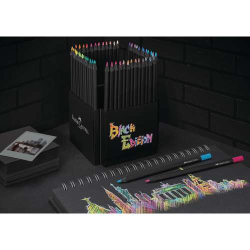 FABER-CASTELL Black Edition Buntstifte, Kartonetui   Aufsteller Stifte Halter, Sets