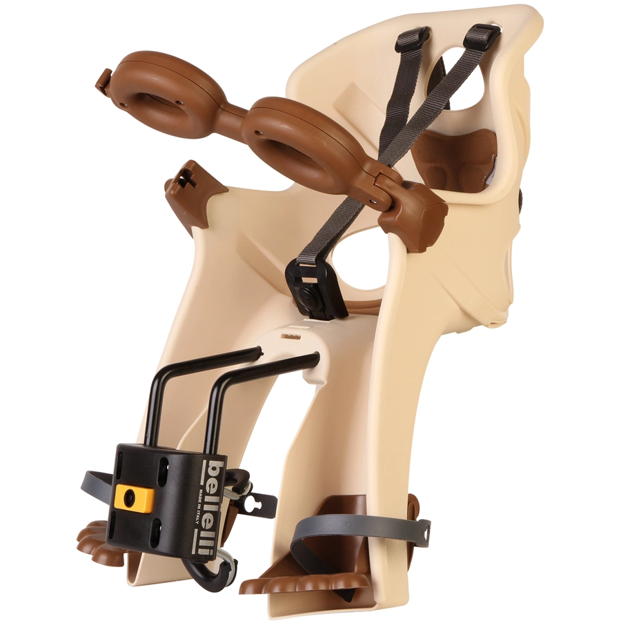 BELLELLI Kindersitz Fahrrad Freccia B-Fix frame mount Beige