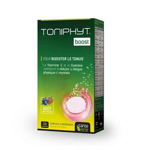 Toniphyt Boost Fruits Rouges Santé Verte - 30 Comprimés