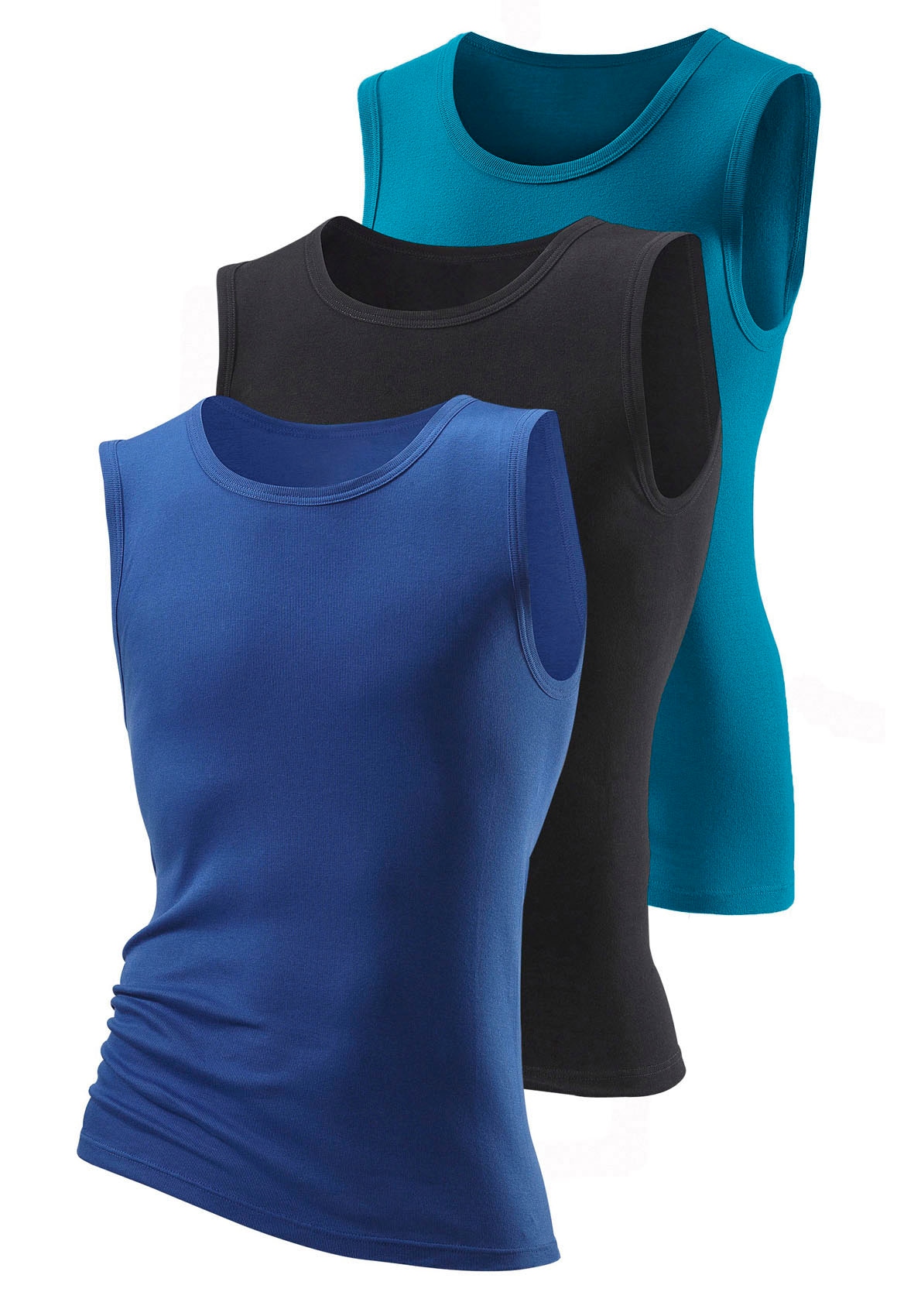 H.I.S Muscleshirt, 3 Stk. aus weicher Feinripp-Qualität