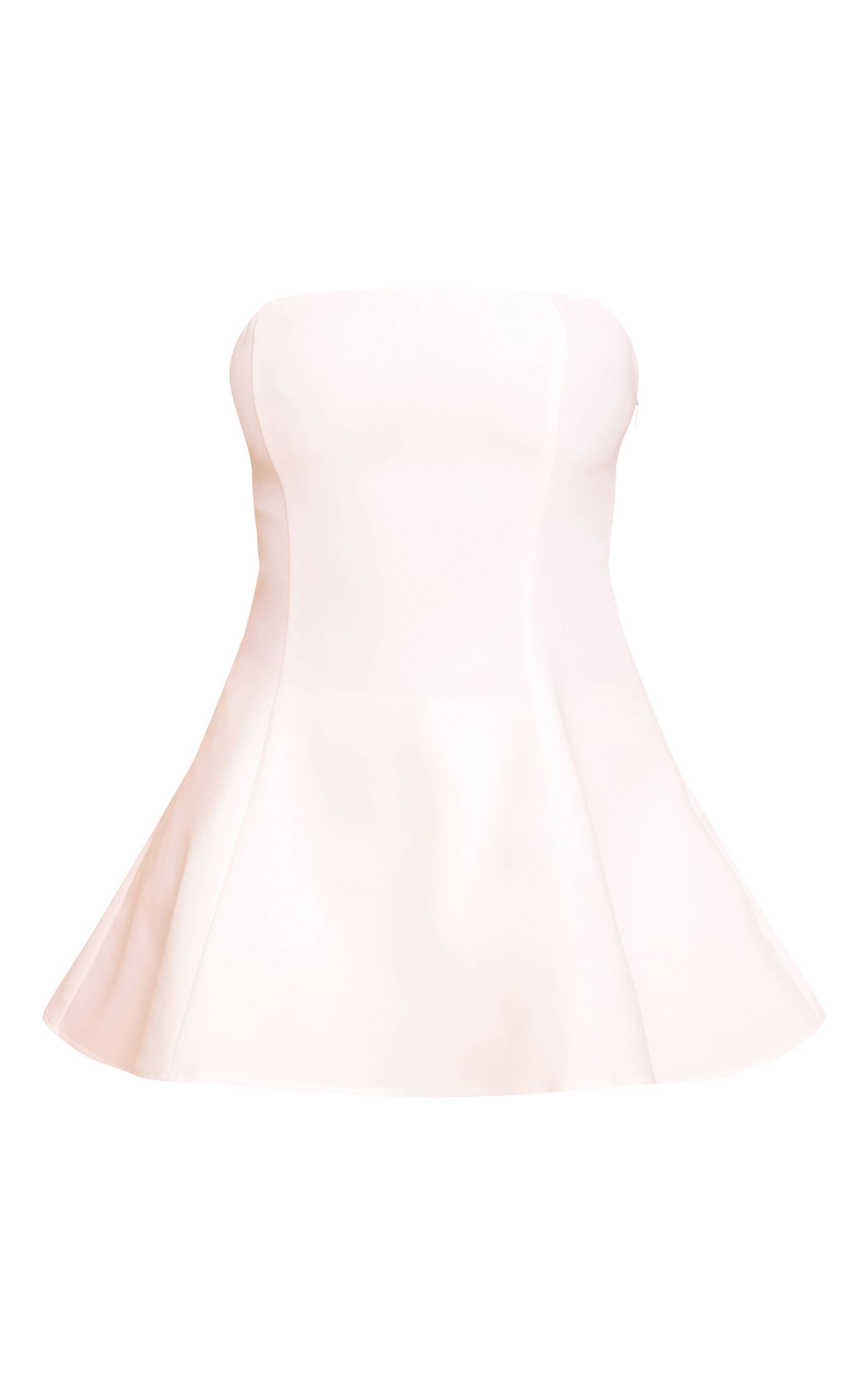Blanc Haut Bandeau Coupe Évasée