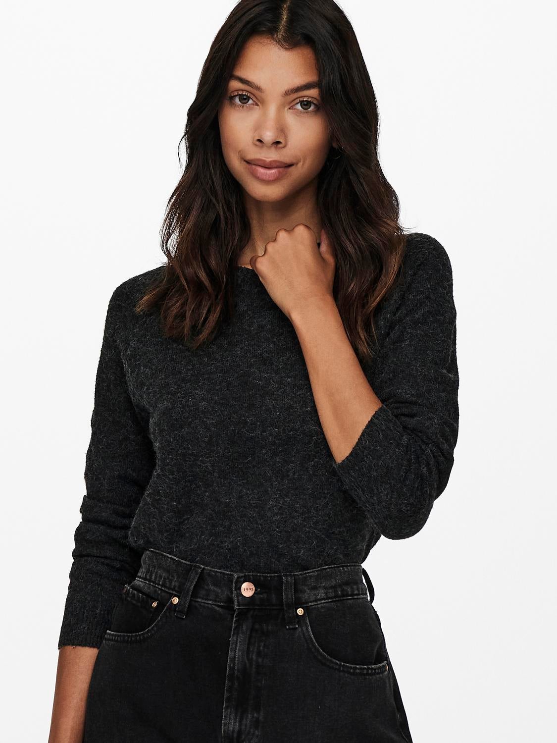 ONLRICA Strickpullover Black