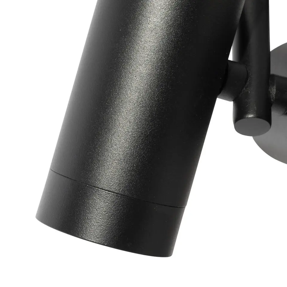 Qazqa opbouwspots iconic zwart gu10