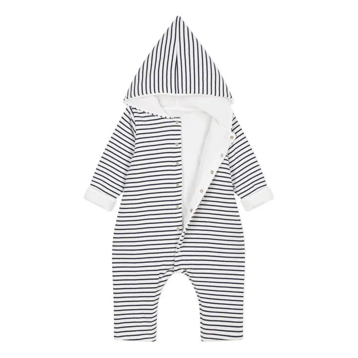 Petit Bateau Combinaison Longue à Capuche | Bleu marine