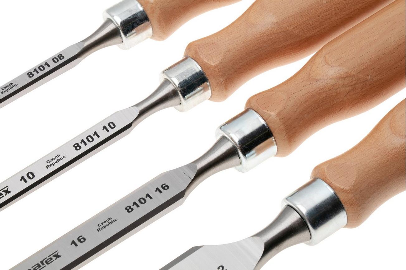 Narex Wood Line Profi Bevel Edge Chisel Set 863110, beitelset 8-10-16-32 mm, 4-delig