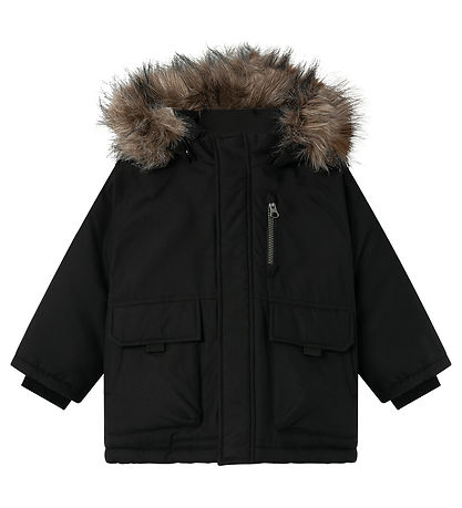 Name It Winterjacke - NmmMaster05 Parka - Schwarz