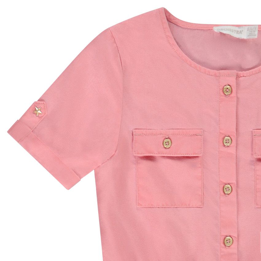 Combishort fluide à poches pour fille - Multicolore