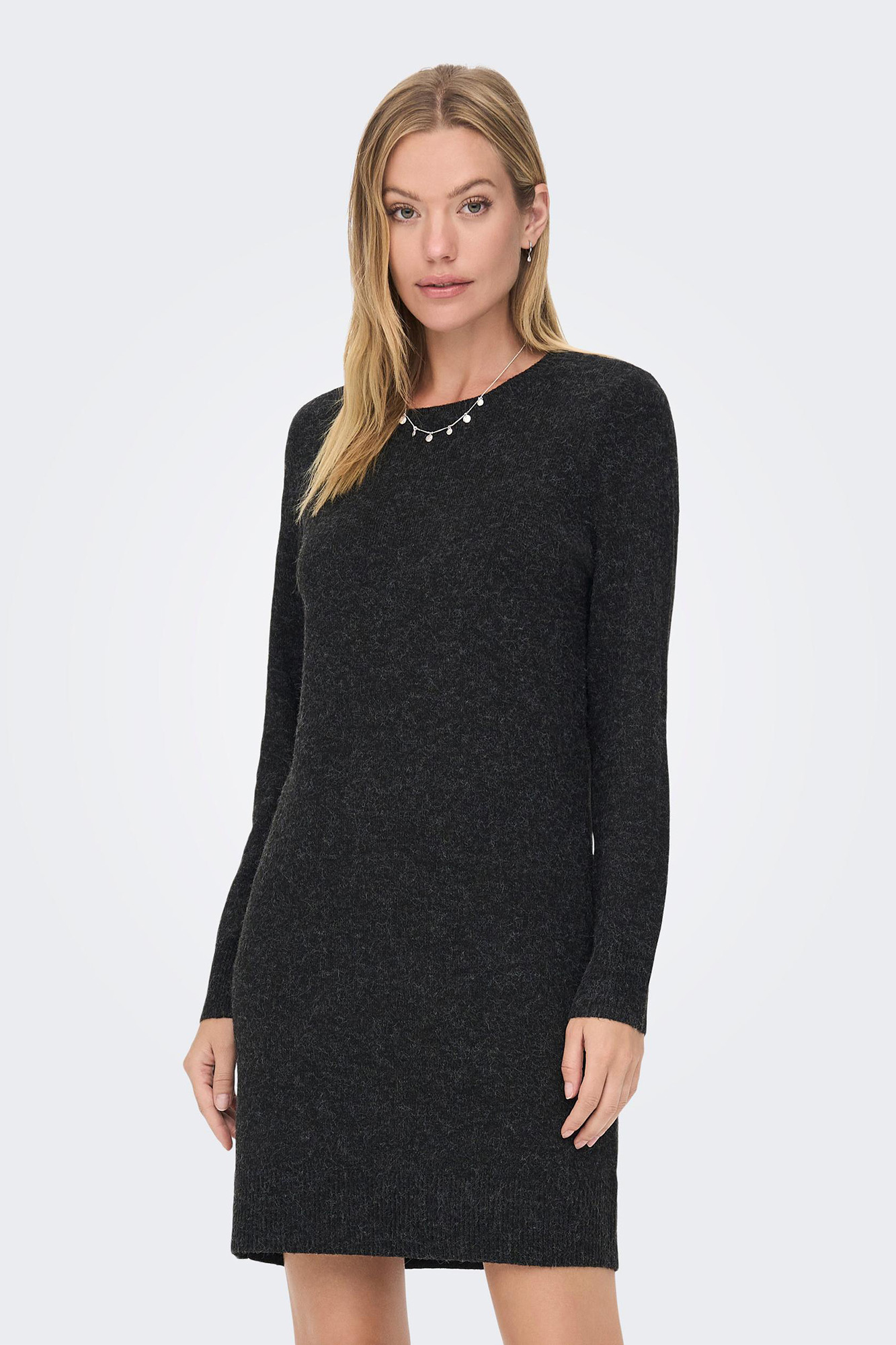 Vestido curto de tricô