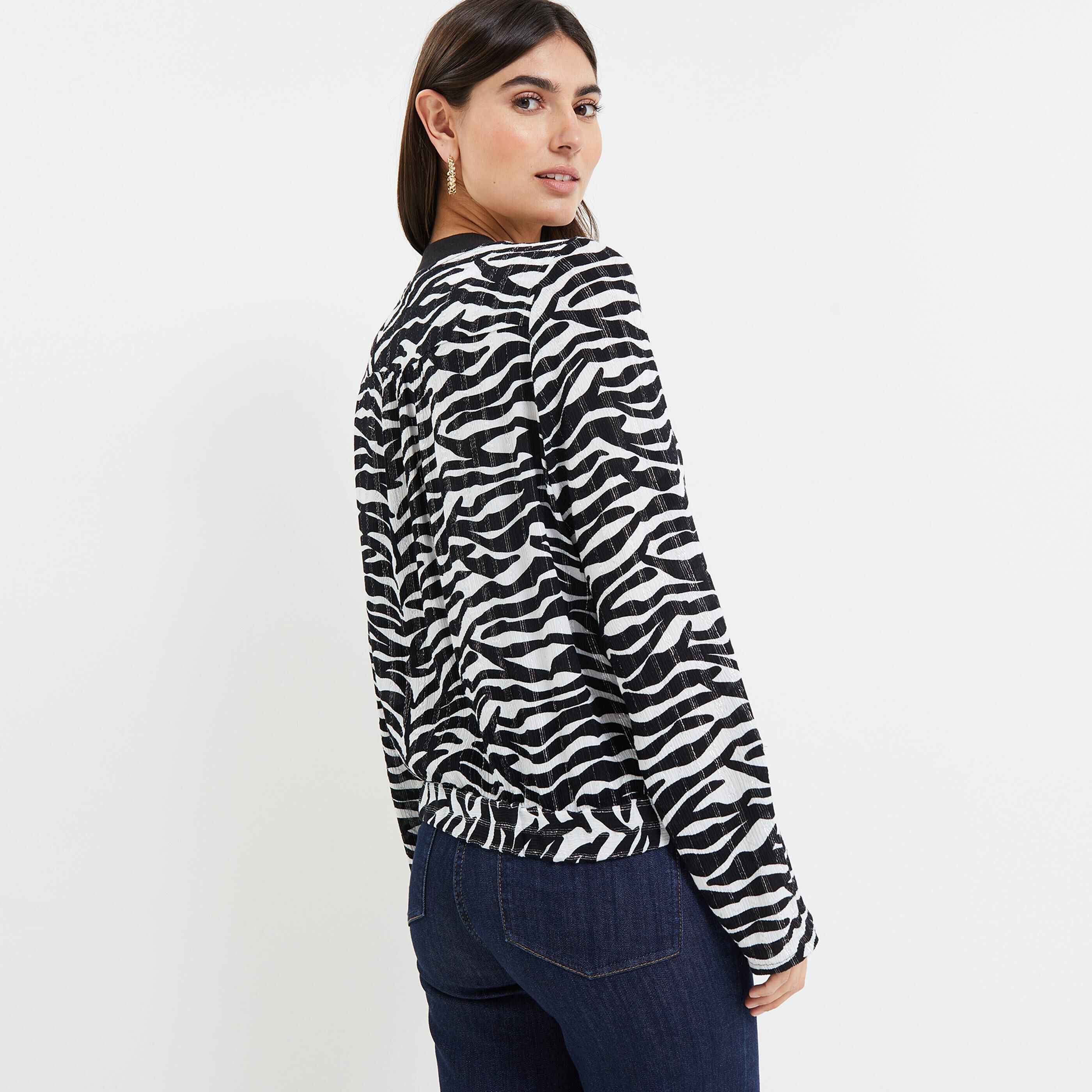 Bomber imprimé femme - NOIR