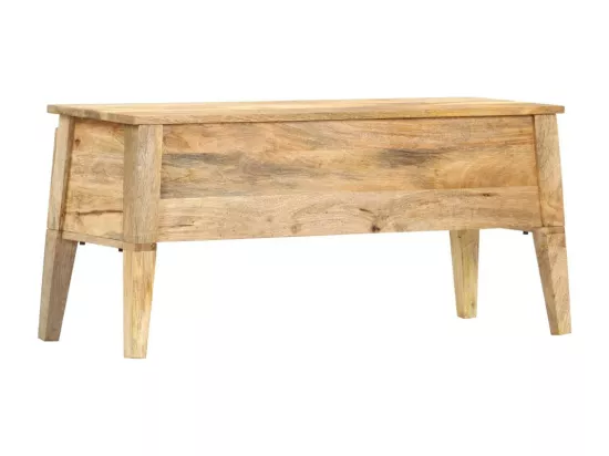 Boîte de rangement 99x35x48 Bois de manguier solide