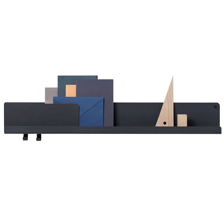 Muuto - Folded Shelves 96 x 13 cm, blau-grau