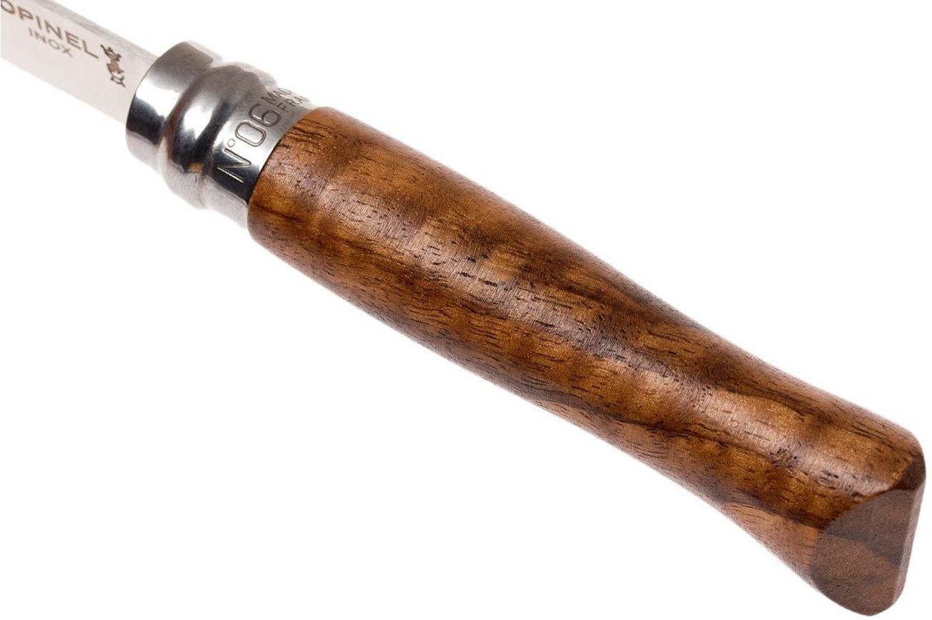 Opinel zakmes No. 6 Luxury Range, RVS, walnoothout