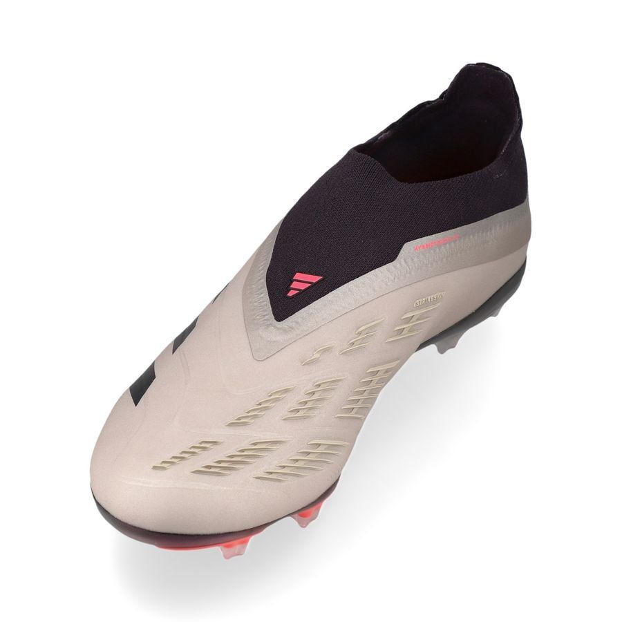 adidas Predator Elite Laceless FG Vivid Horizon - Argenté/Aurora Black/Gris Enfant