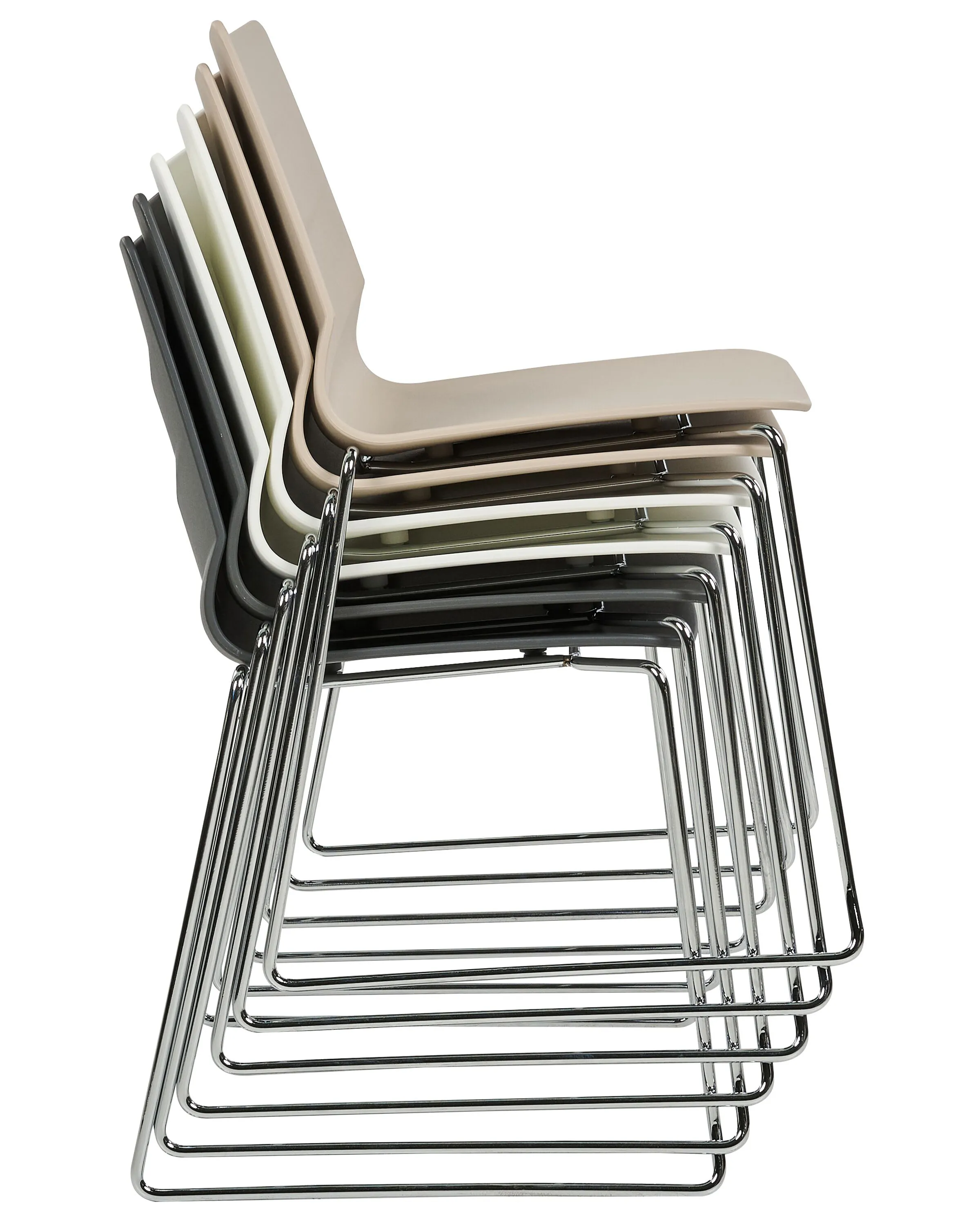 Set van 4 eetkamerstoelen HARTLEY Donkergrijs