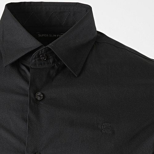 Chemise Manches Longues Dressed Super Slim D17026-C271 Noir