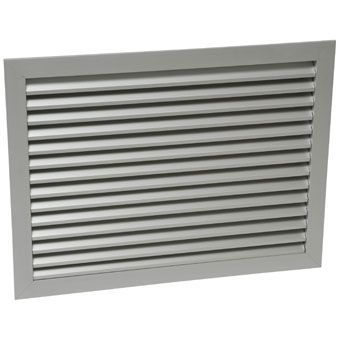 inspectie- en ventilatierooster met frame 40x30cm gean. aluminium