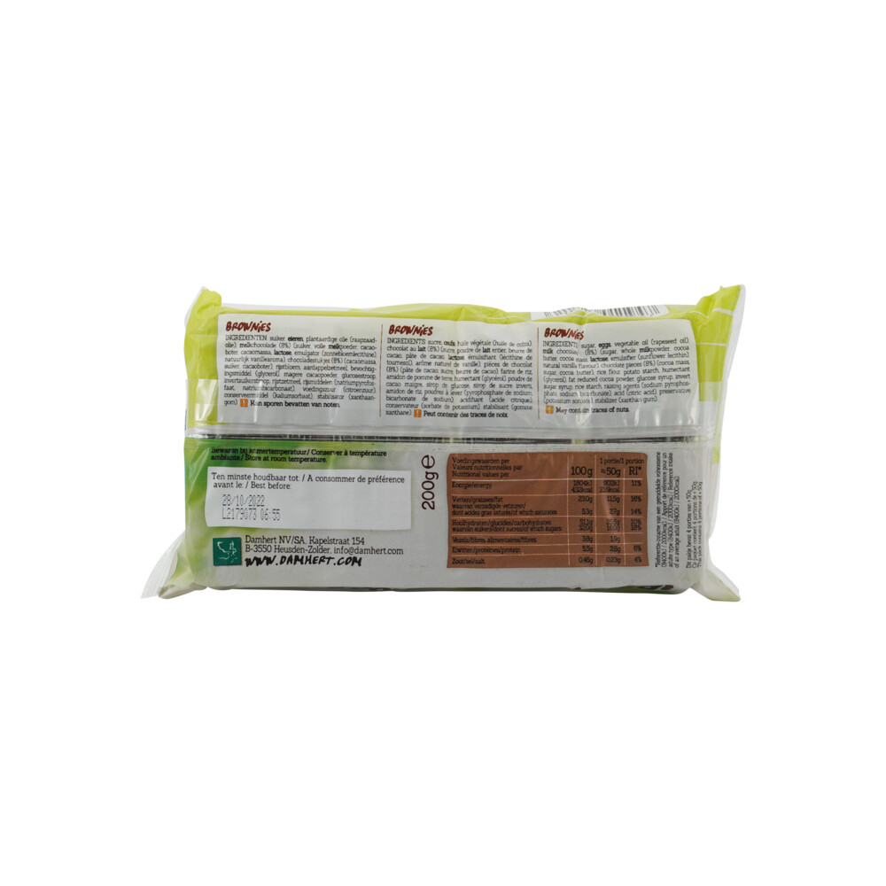 3x Damhert Brownies Glutenvrij200 gr