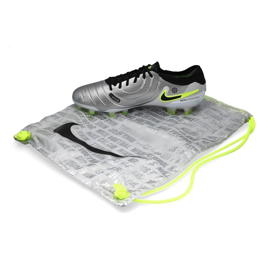 Nike Tiempo Legend 10 Elite FG Mad Voltage - Argenté/Noir/Jaune Fluo