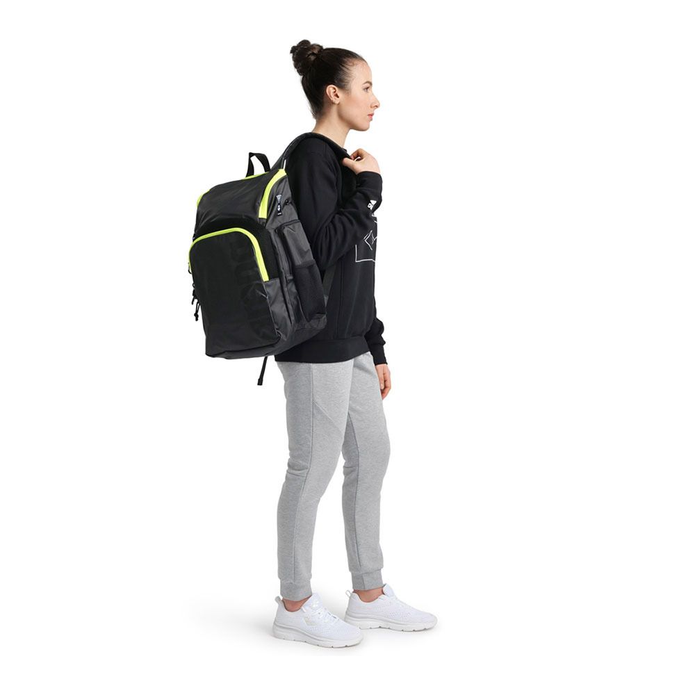 Arena SPIKY III 35L - Sac À dos dark smoke/neon yellow