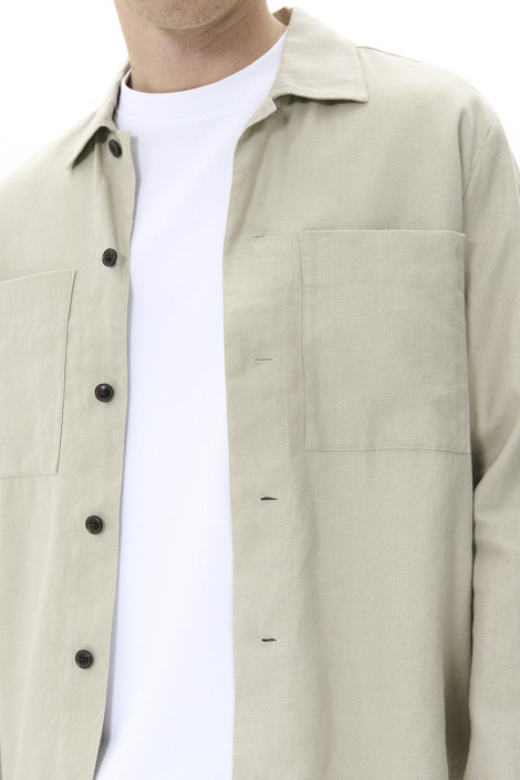 Matinique taupe heren overhemd