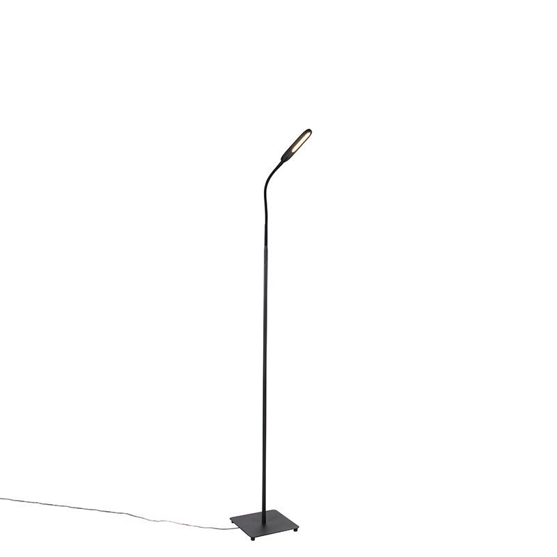 Vloerlamp zwart incl. LED 5-staps dimbaar in kelvin - Botot
