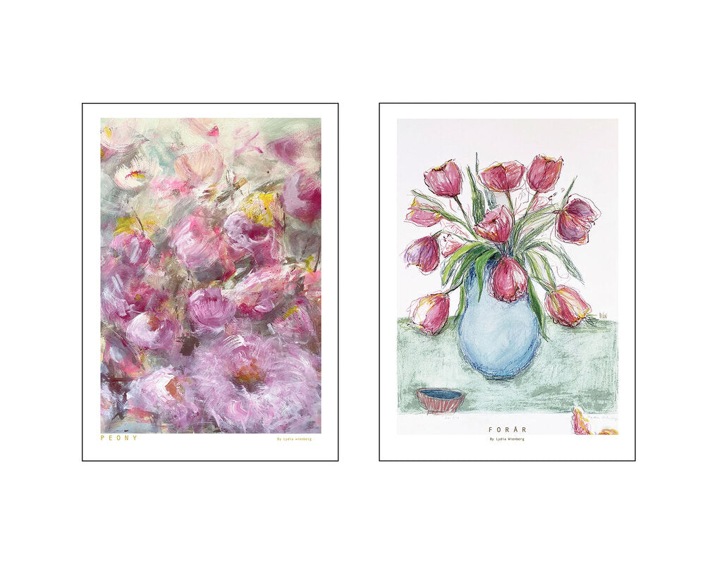 Poster & Frame  Perfect Match artwall plakater m. ramme, 2 stk. - Multi