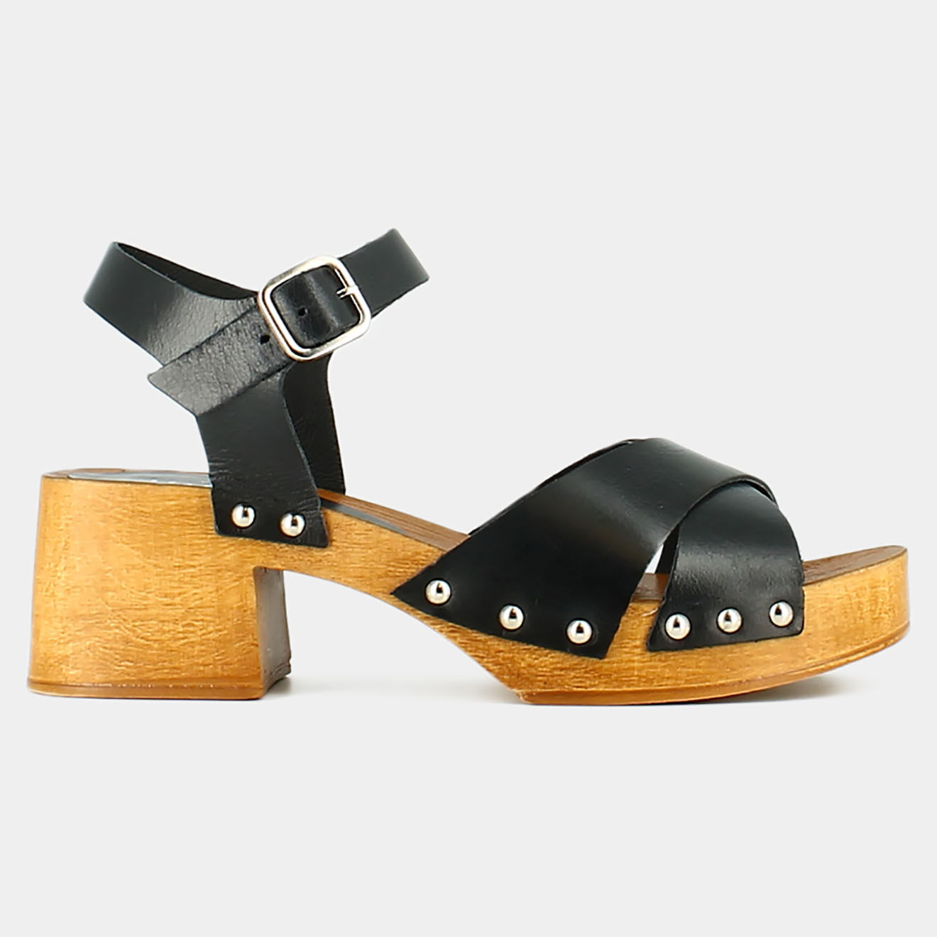 Jonak Sandales en Cuir Mae noires