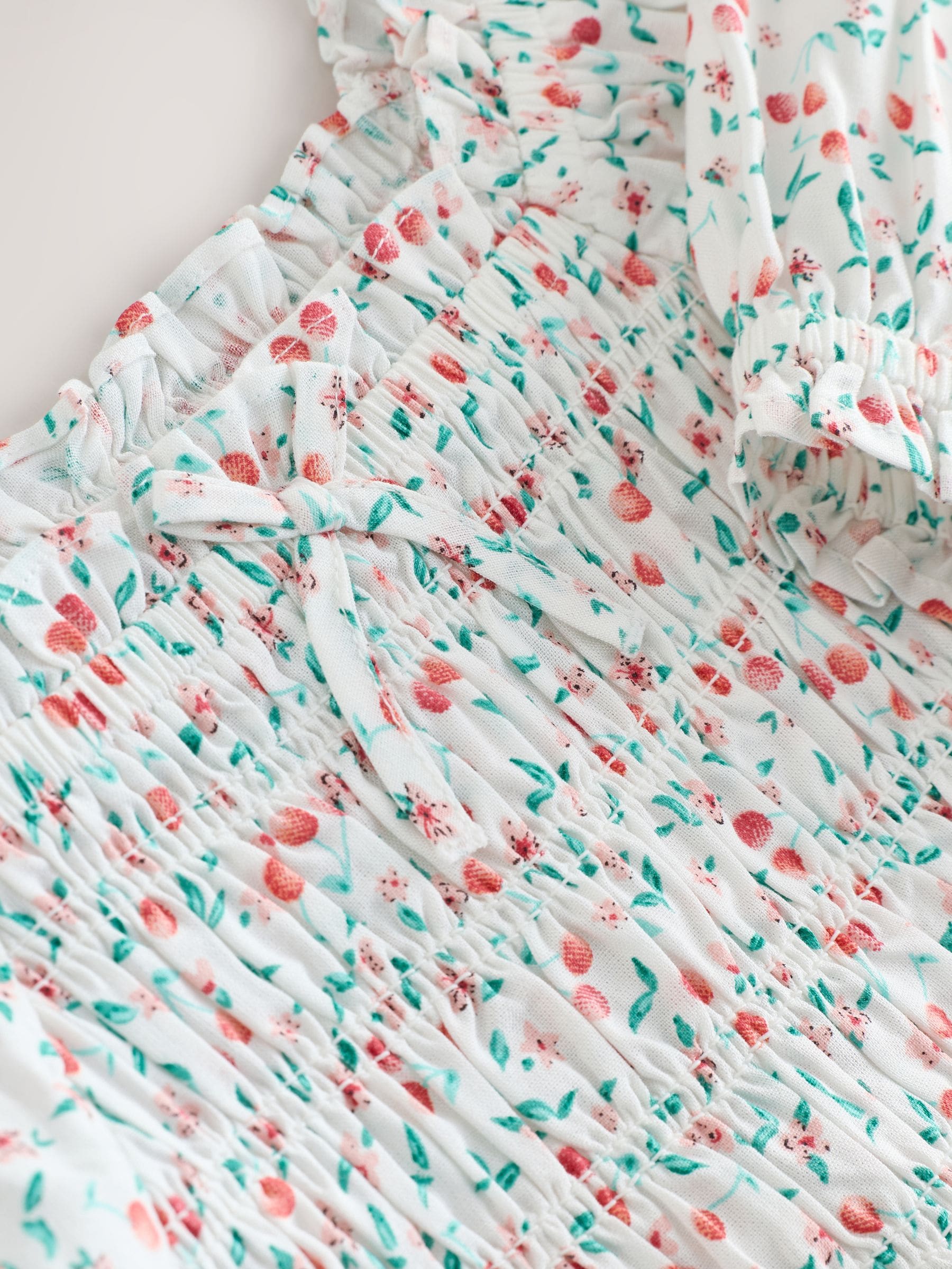 Kersenprint - Gesmokte blouse (3-16jr)