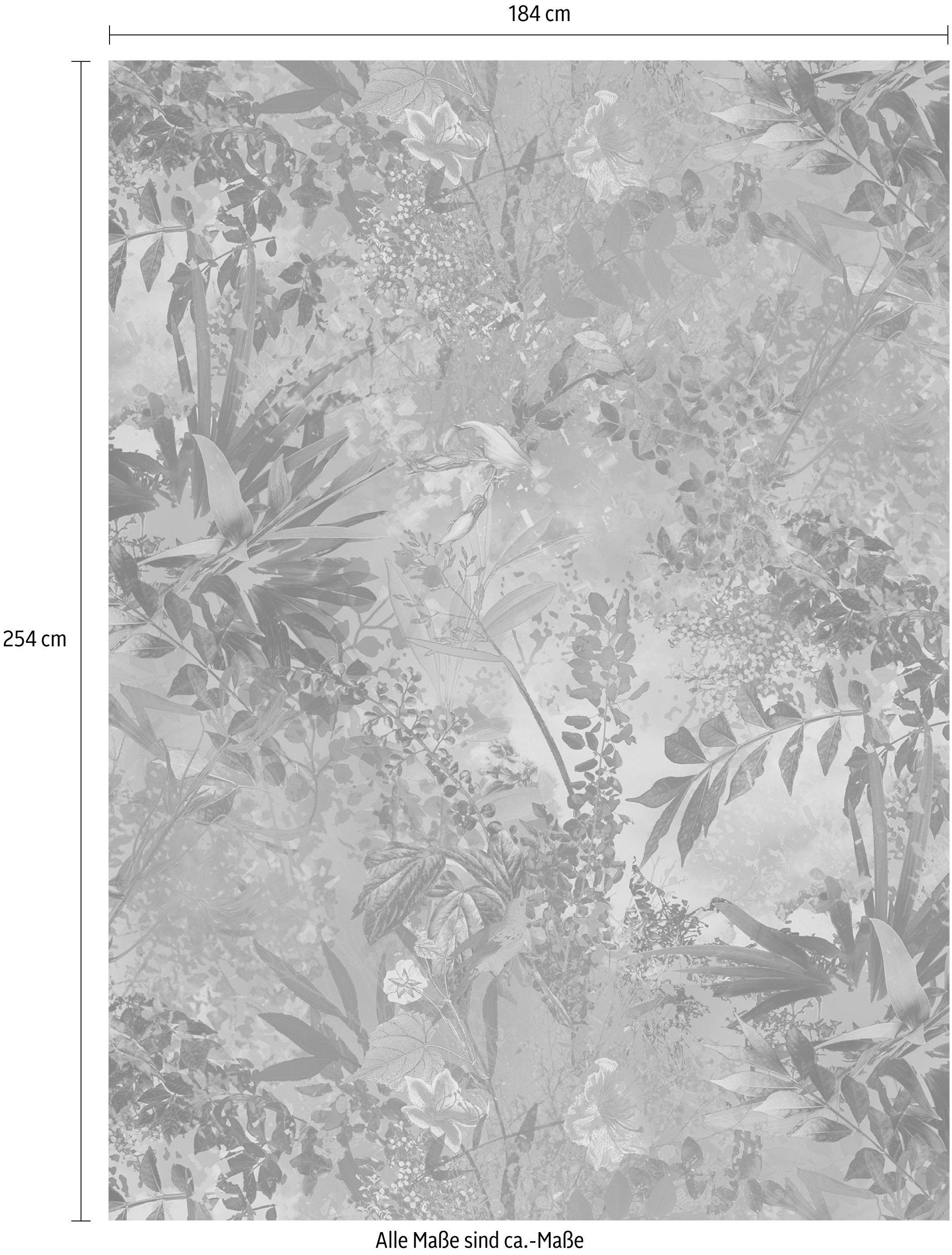 Komar Fototapete »Wild Garden - Grösse 184 x 254 cm« bedruckt glatt Wohnzimmer, Schlafzimmer