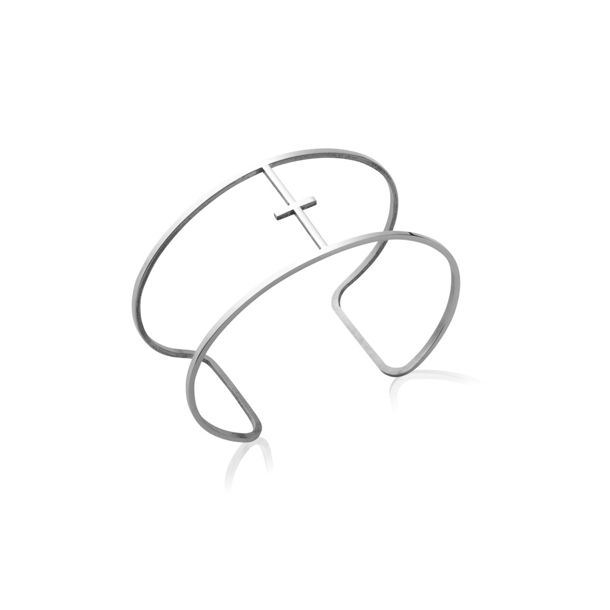 Bracelet femme manchette acier ou acier rose - Lorenzo R