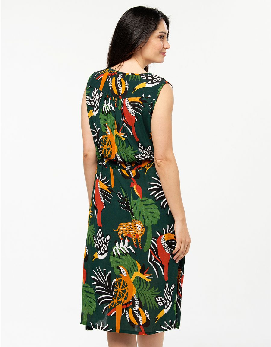 Robe vert jungle