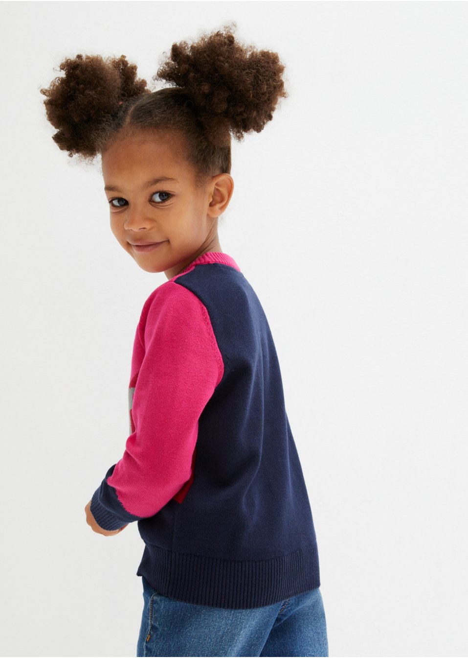 Pull en maille coton fille