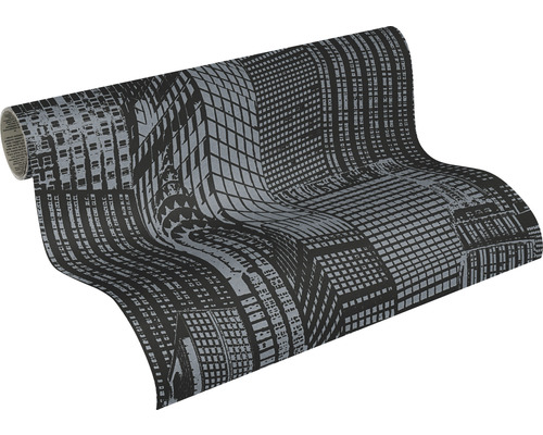 Pop-up paneel zelfklevend 95567-1 3D Skyline zwart