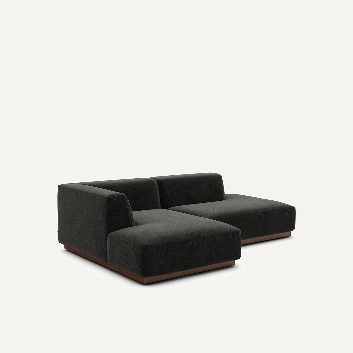 AM.PM<br>Sofá de canto esquerdo em veludo chenille, Jacopo