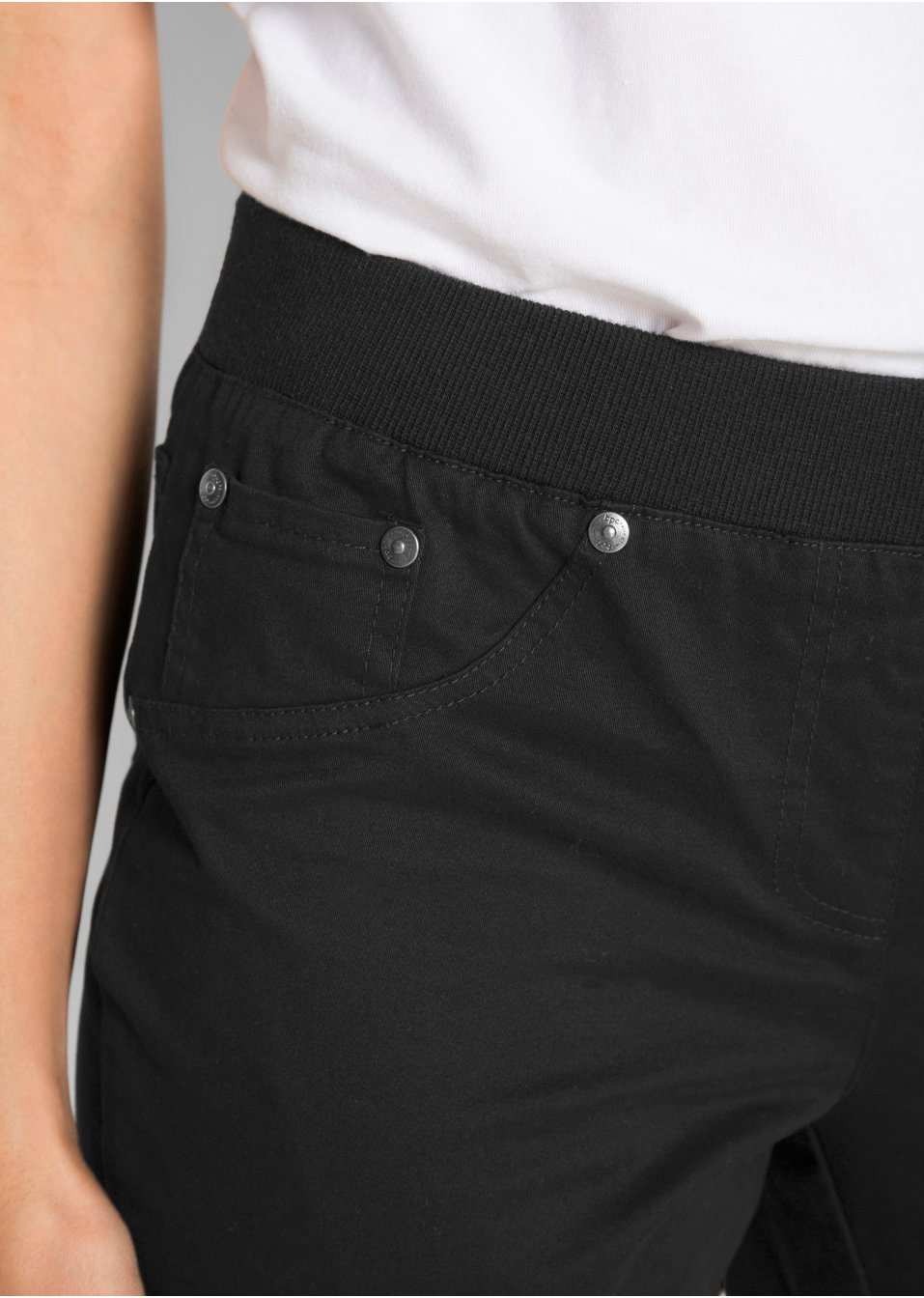 Pantalon à enfiler avec taille confortable, Straight