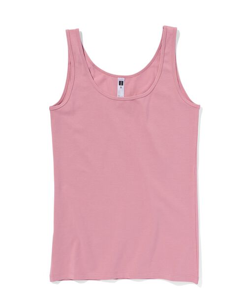 débardeur femme coton rose