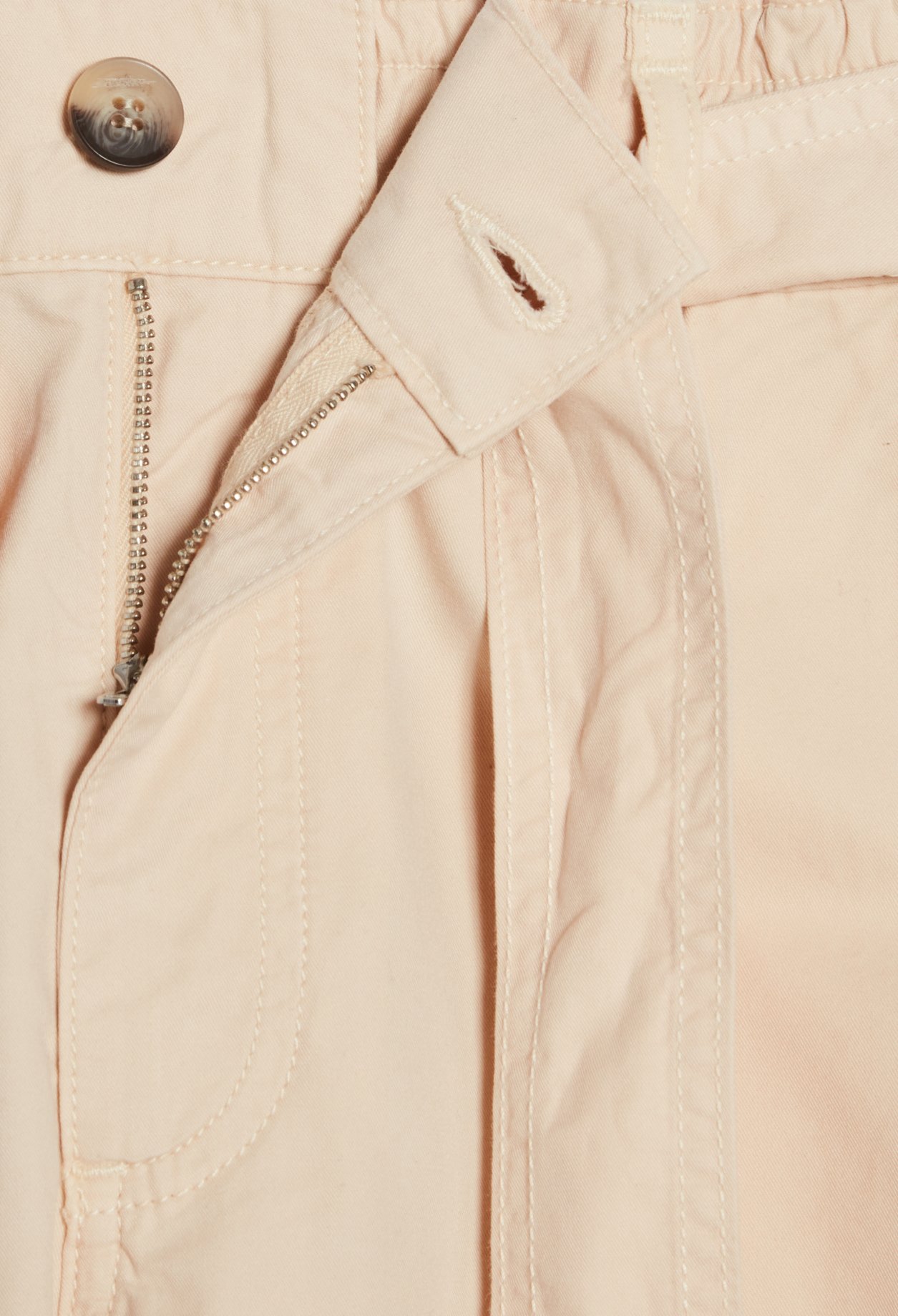 Short coton beige