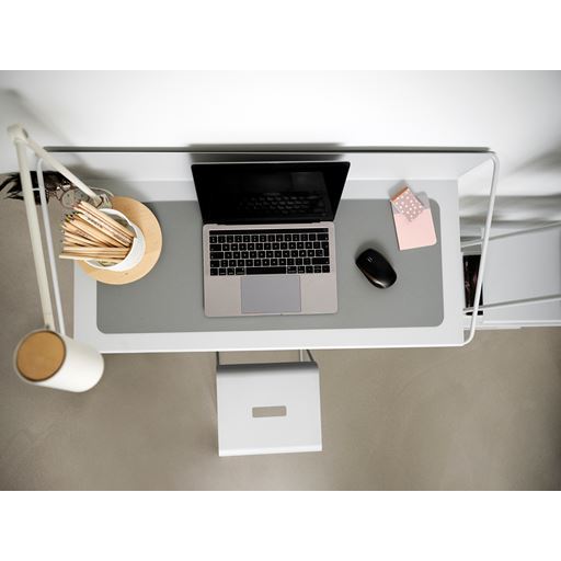 Zone A-Wall Desk Væghængt Skrivebord, Soft Grey
