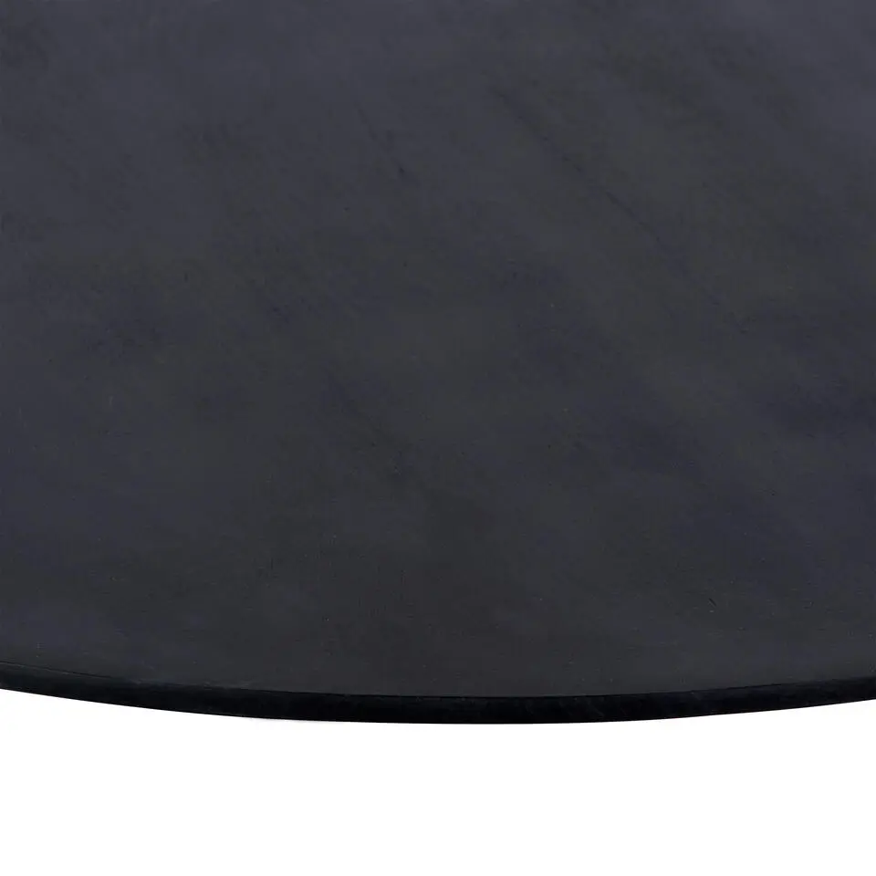 QUVIO Eettafel Sofia – Rond – Ø120 – Kruispoot – Mangohout – Zwart