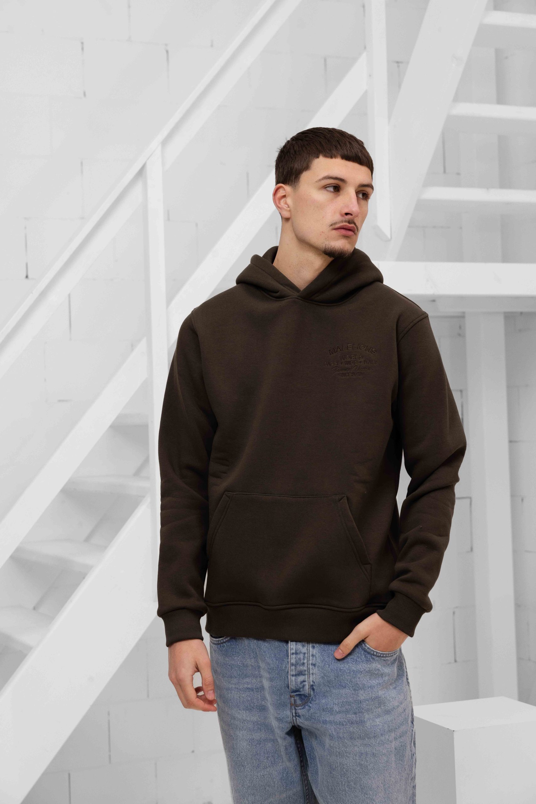 Malelions Permanent Vacation Hoodie Heren Donkergroen