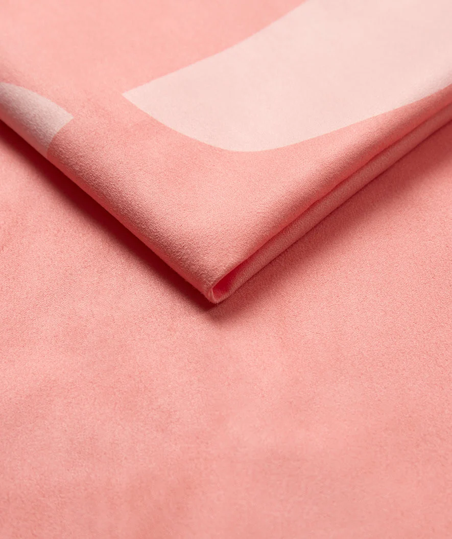 Watery microfiber håndklæde (160 x 80 cm) - Rafferty - Blurish Pink
