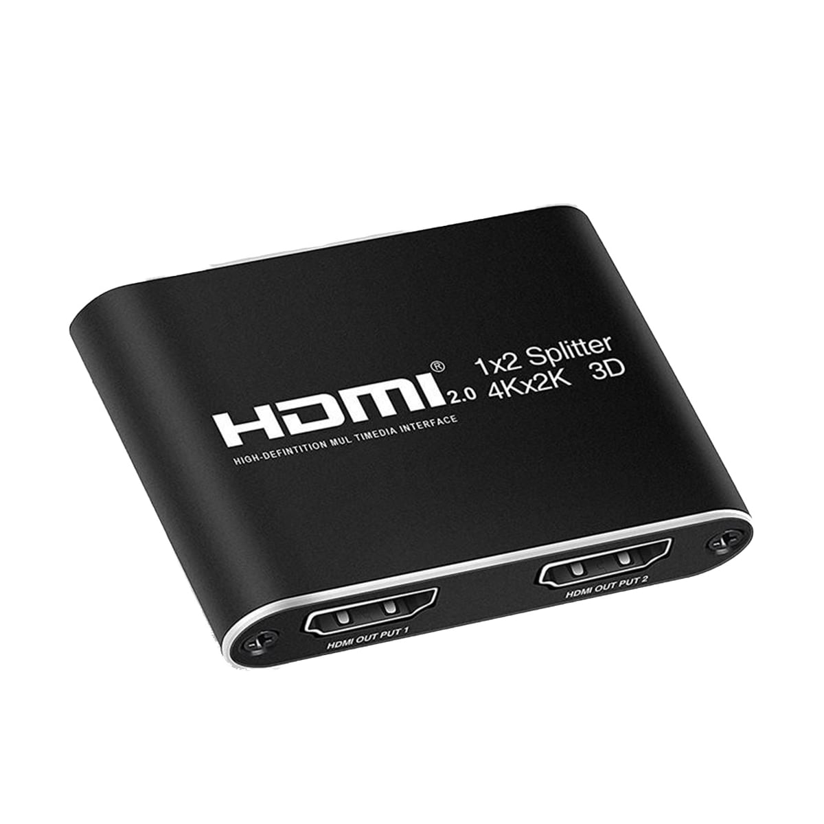 HDMI-splitter 1x2 for 2 skjermer 3D / 4K / 1080p