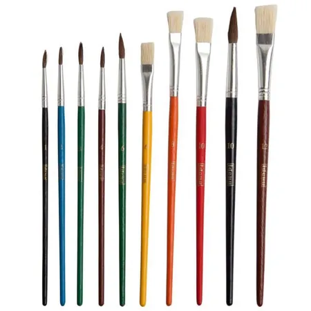 Idena Schulmalpinsel 10er Set