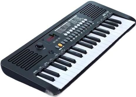 Draagbaar Elektronisch Orgel Met 37 Toetsen Professioneel Keyboard Beginners Mini Muziekinstrumenten(Black)