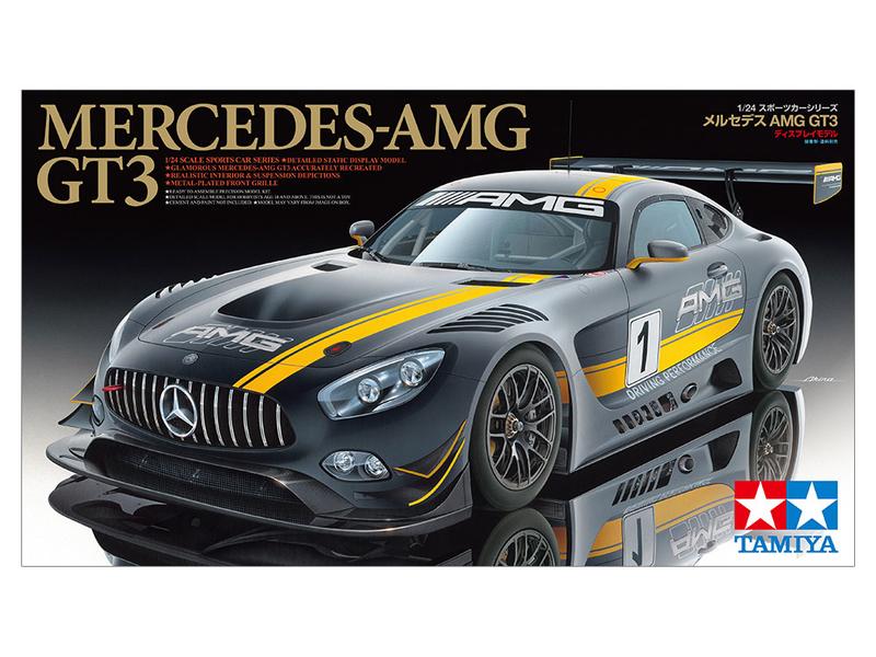 Tamiya Bausatz Mercedes-AMG GT3 1:24 Detailgetreuer Modellbausatz im Massstab 1:24