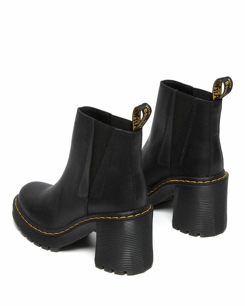 DR. MARTENS<br>Botas de couro Sendal com salto Spence