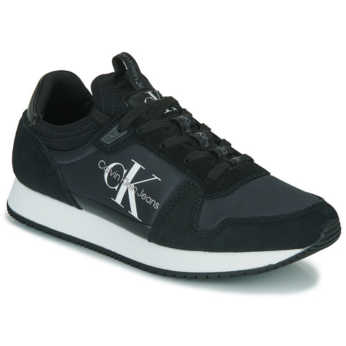 Calvin Klein Jeans - RUNNER SOCK LACEUP NY-LTH W Negro / Blanco
