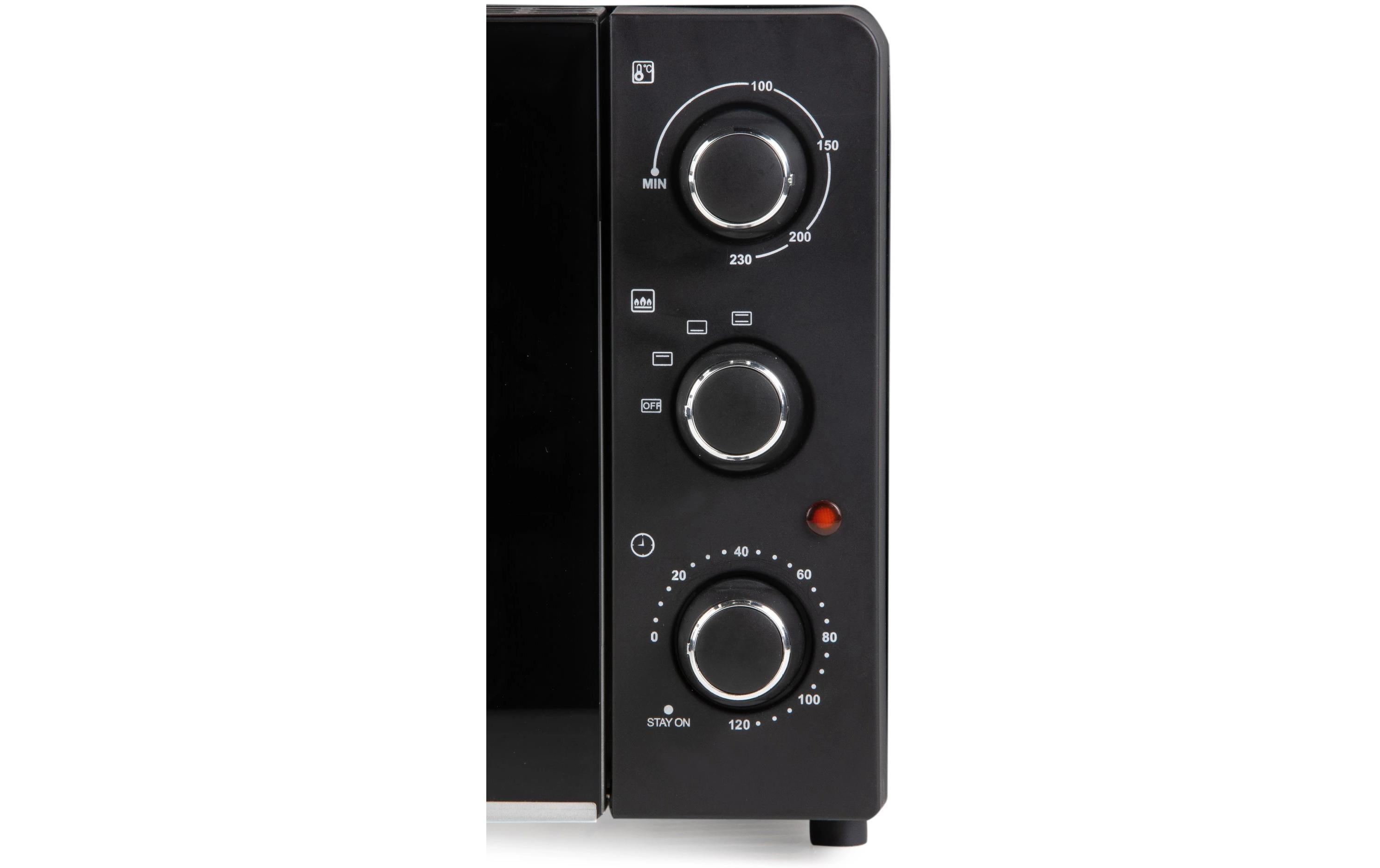 Backofen DO1107GO 28 l, SchwarzKleinbackofen mit hochwertigem Wärmeelement für gleichmässige Ergebnisse