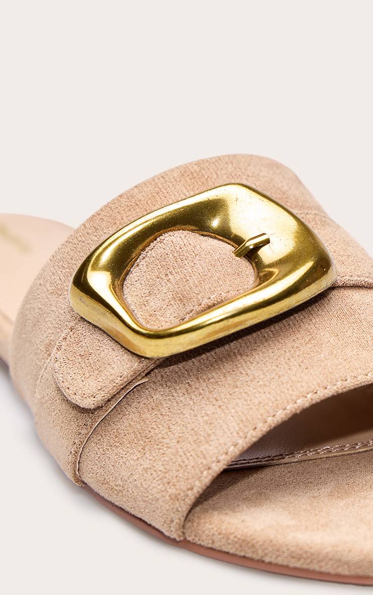 Camel Sandales Mules En Synthétique Avec Détail Boucle